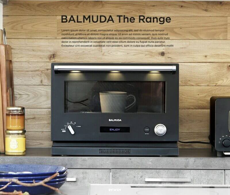 ショッピング最安価格 【保証書在中】BALMUDA The レンジ バルミューダ ブラック Range 電子レンジ/オーブン